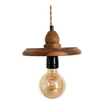 Vintage wooden pendant light