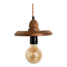 Vintage wooden pendant light