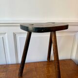 High wooden tripod stool