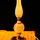 Paire de lampes en verre, modèle baccarat, xxe siècle