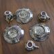 Set of 3 Morvan cups and their saucers