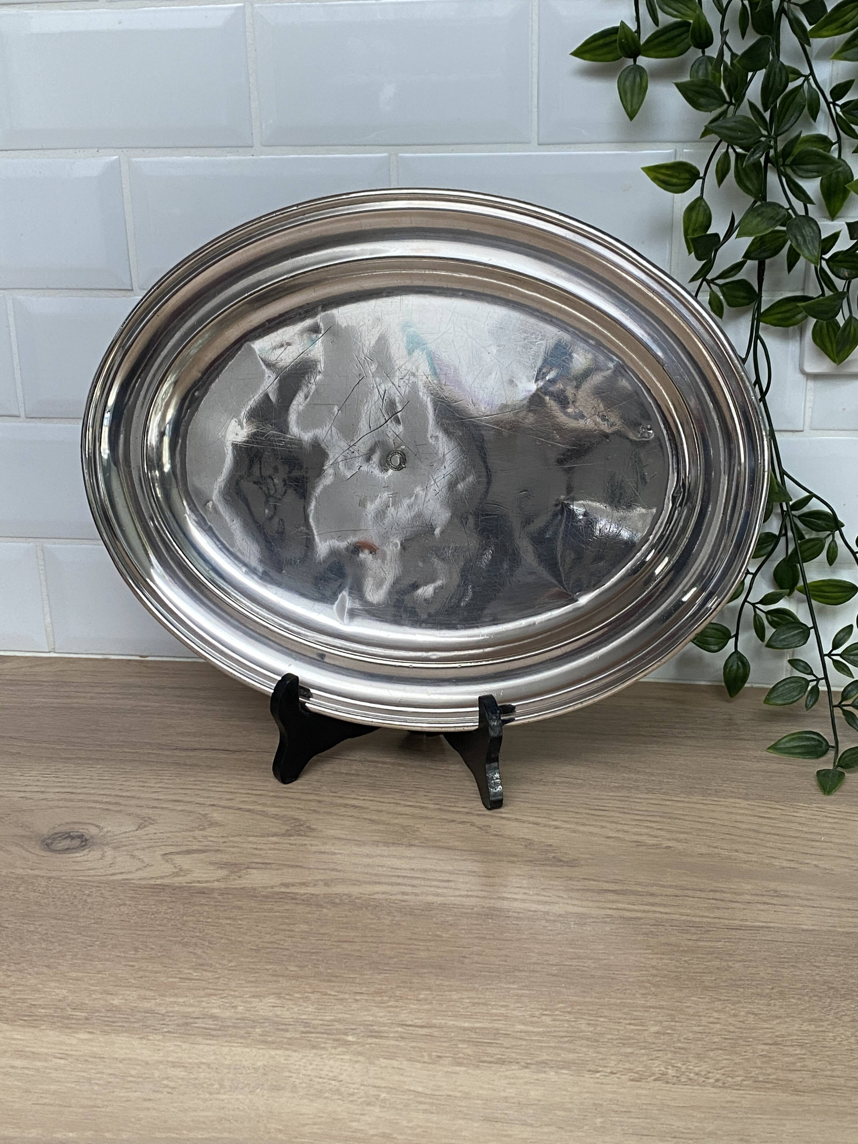 Silver-plated serving dish from the Hôtel des Anglais in Le Touquet