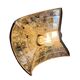 Vintage industrial mirrored pendant light by Esla