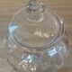 Bonbonnière vintage en verre soufflé