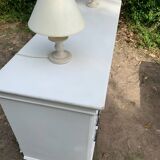 Ensemble commode/grainetier et ses lampes a poser