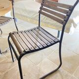 table en chêne et de 5 chaises en bois