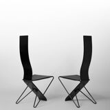 Pair of postmodern chairs, Pietro Arosio