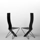 Pair of postmodern chairs, Pietro Arosio