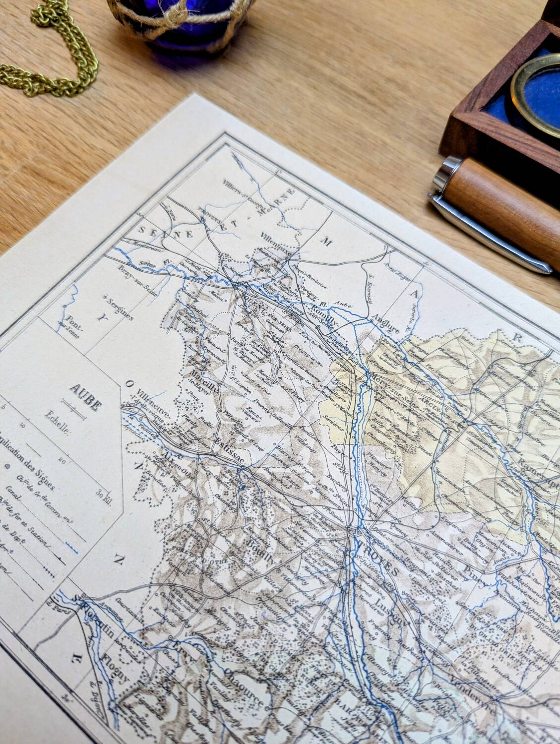 Printed in 1889, Aube, Grand-Est.