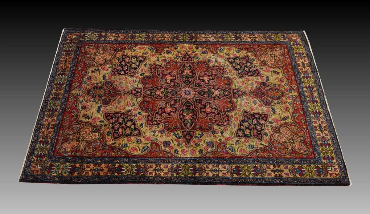 Oriental carpet Kirman Raver Iran: 190 x 135 cm - "Galerie Sardje"