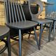 Series of 6 mismatched bistro chairs Baumann and Gizycko