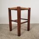 Tabouret bois et paille