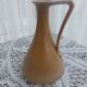 Vase, vintage pitcher Fournier-Demars in ochre ceramic