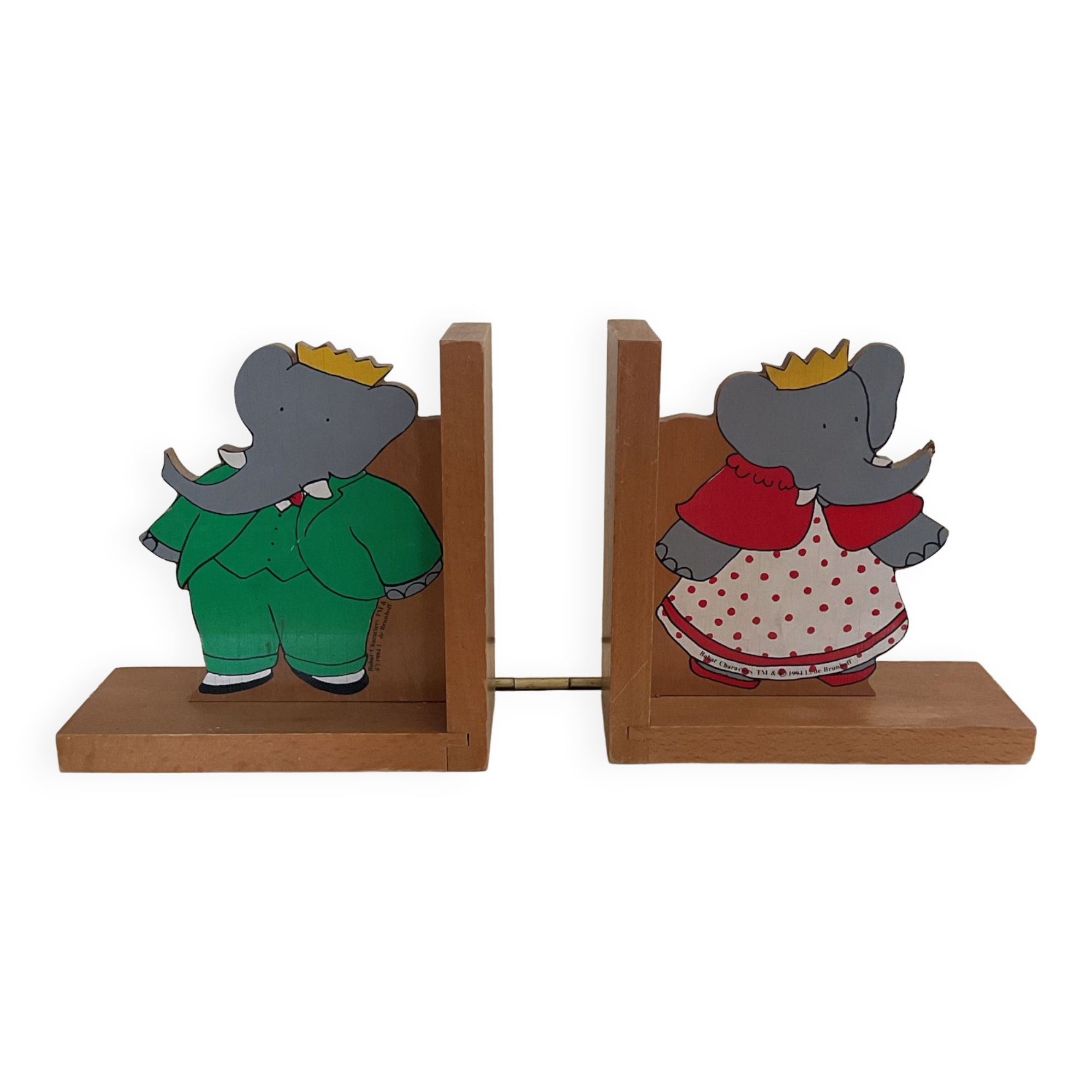 Serres livres Babar en bois