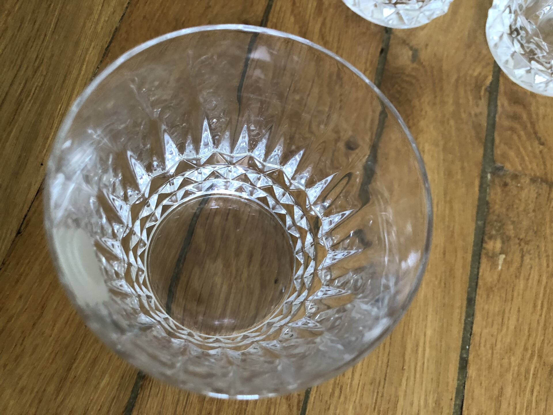 9 crystal water glasses from Cristal d’Arques