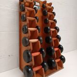 60s dumbbell wall display