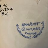 Quimper plate signed