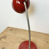Red Industrial Gooseneck Table Lamp, 1960s