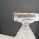 Deux vases en cristal à facettes