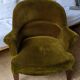 Napoleon III velvet toad armchair