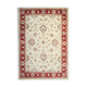 Red Cream Wool Ziegler Rug Handwoven Floral Carpet- 200x282