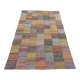 Kilim damier fait main