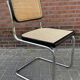 Set of 4 vintage chairs  Cesca B32 in black and chrome