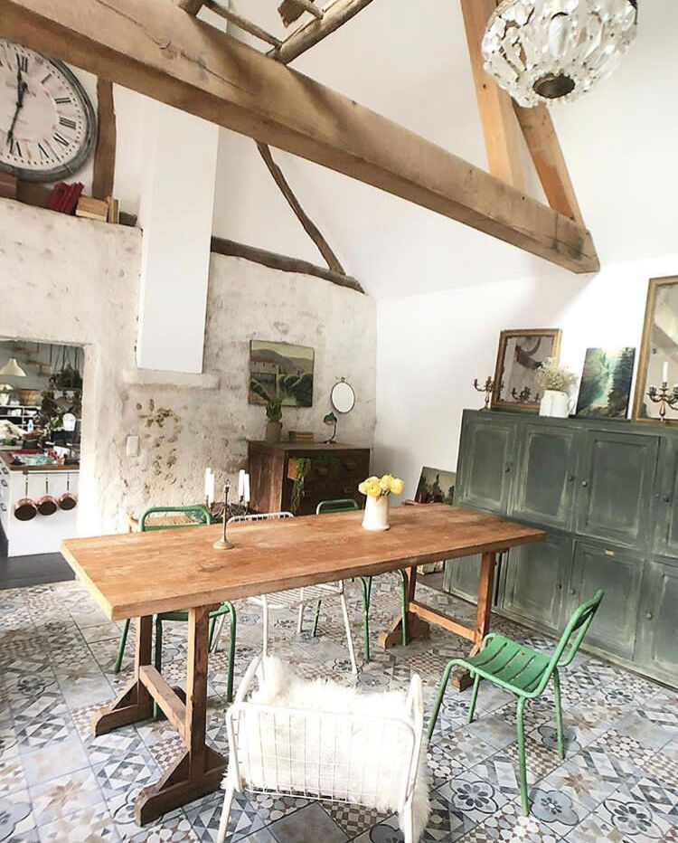 Old table of workshop