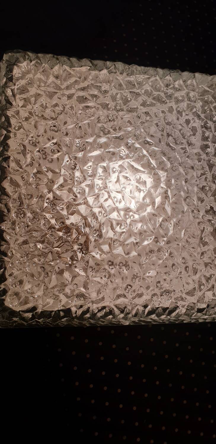 Set of three Holophane ceiling lights