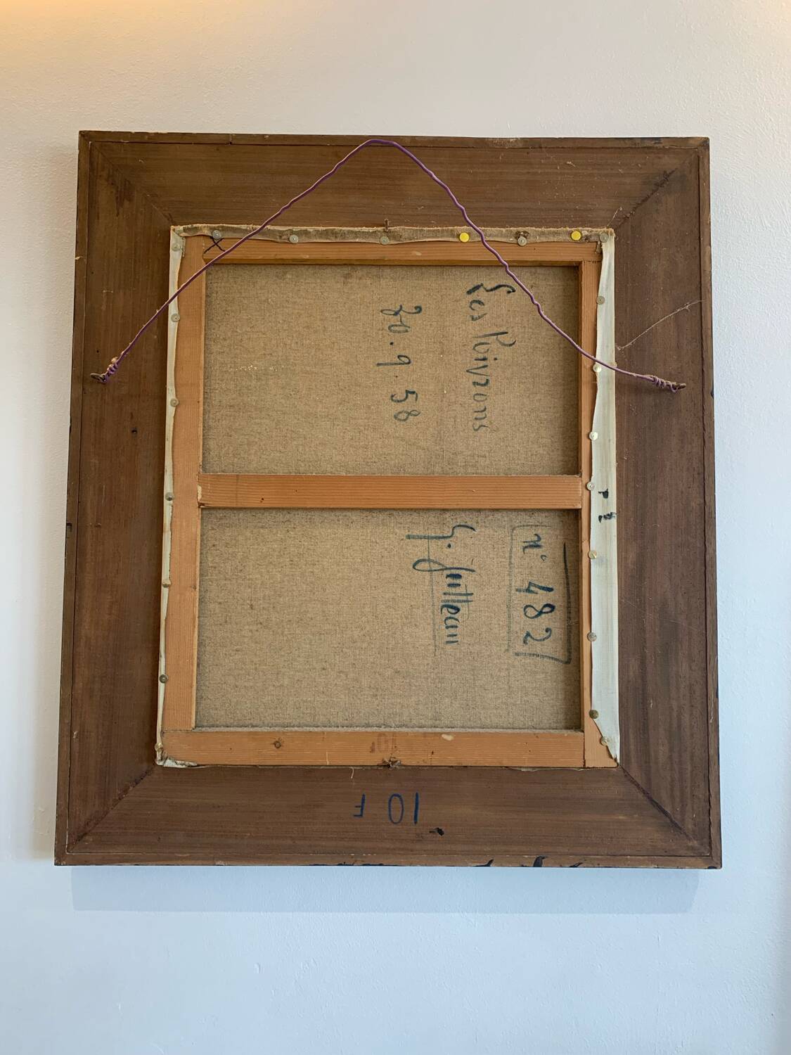 Oil on Canvas Still Life Gabriel Jutteau Vintage 1958