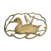 Golden table mat