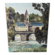 Tableau peinture huile sur toile monument