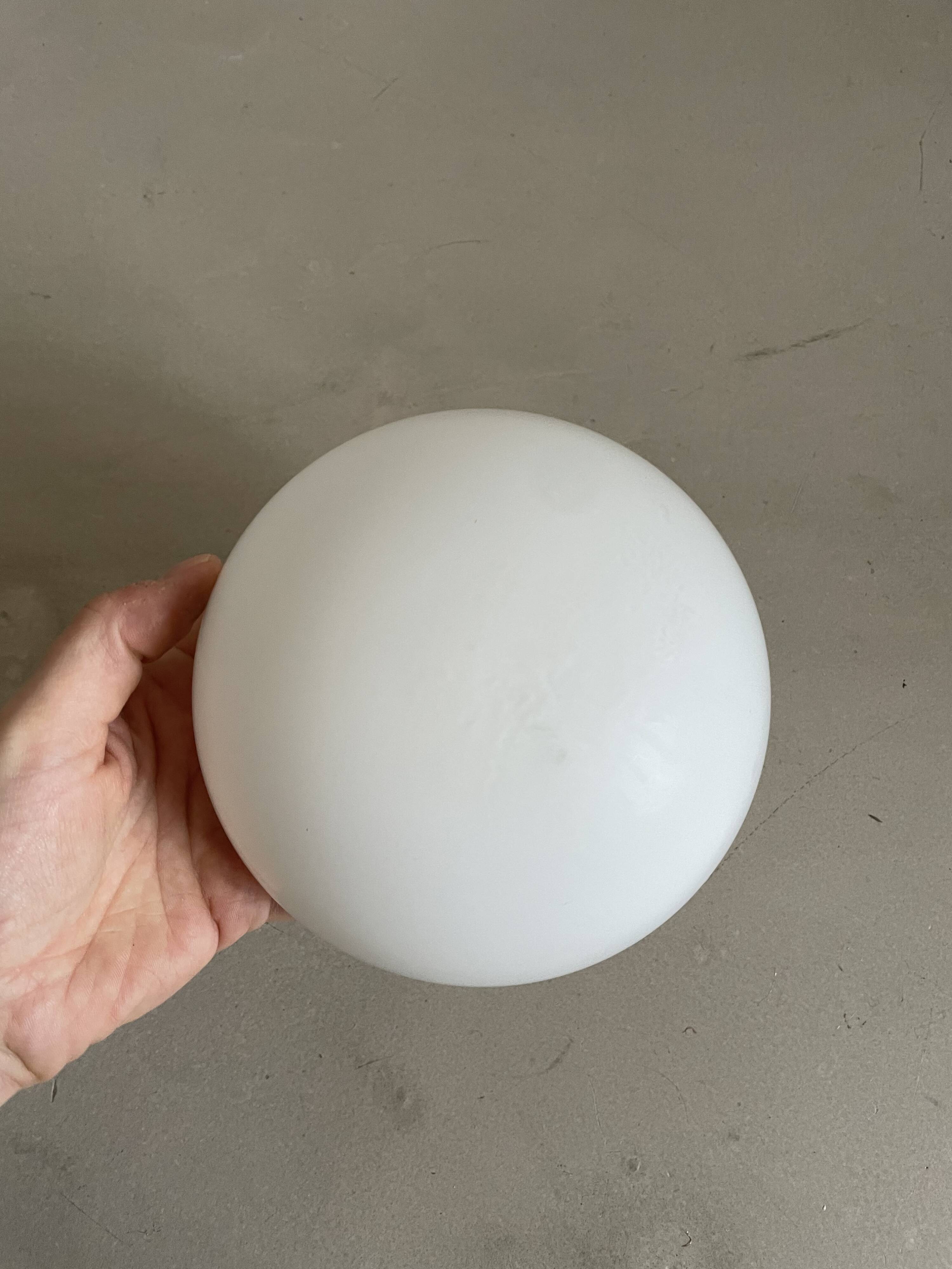 Small opaline wall or ceiling light D15cm