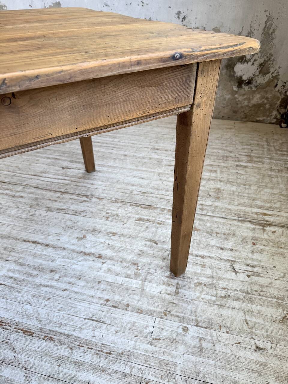 50s pine and oak farmhouse table 2.5m