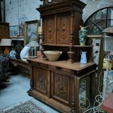 2 body sideboard in solid oak circa 1880