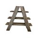 Multi-level vintage wooden support / freestanding shelf / plant table