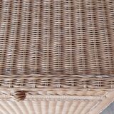 Commode en rotin des années 1970