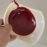 Ceramic empty pocket bowl signed Lude France 1960s