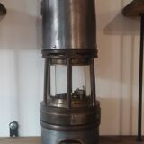 Lampe de mineur verre baccarat - mines de blanzy - arras - gravé "nestor andré" / 1953