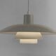 White pendant light PH 4/3 by Poul Henningsen for Louis Poulsen. Denmark 1980s