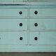 Painted pine linen cupboard or Victorian pantry circa 1860