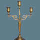 Pair of chandeliers three neo-classical fires - patinated bronze - 1950s - France
