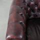 Cow leather Chesterfield club armchair in classic English style