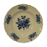 Hollow dish porcelain Bavaria decoration flowers pink cobalt blue