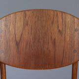 2 teak and velvet chairs - Denmark 50s/60s