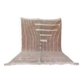 Authentic traditional handwoven beni ourain rug, size 140/260 cm.