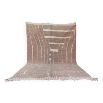 Tapis beni ourain tissè main authentique traditionnelle taille 140/260 cm