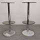 Pair of side tables or end tables Space Age, France circa 1970.