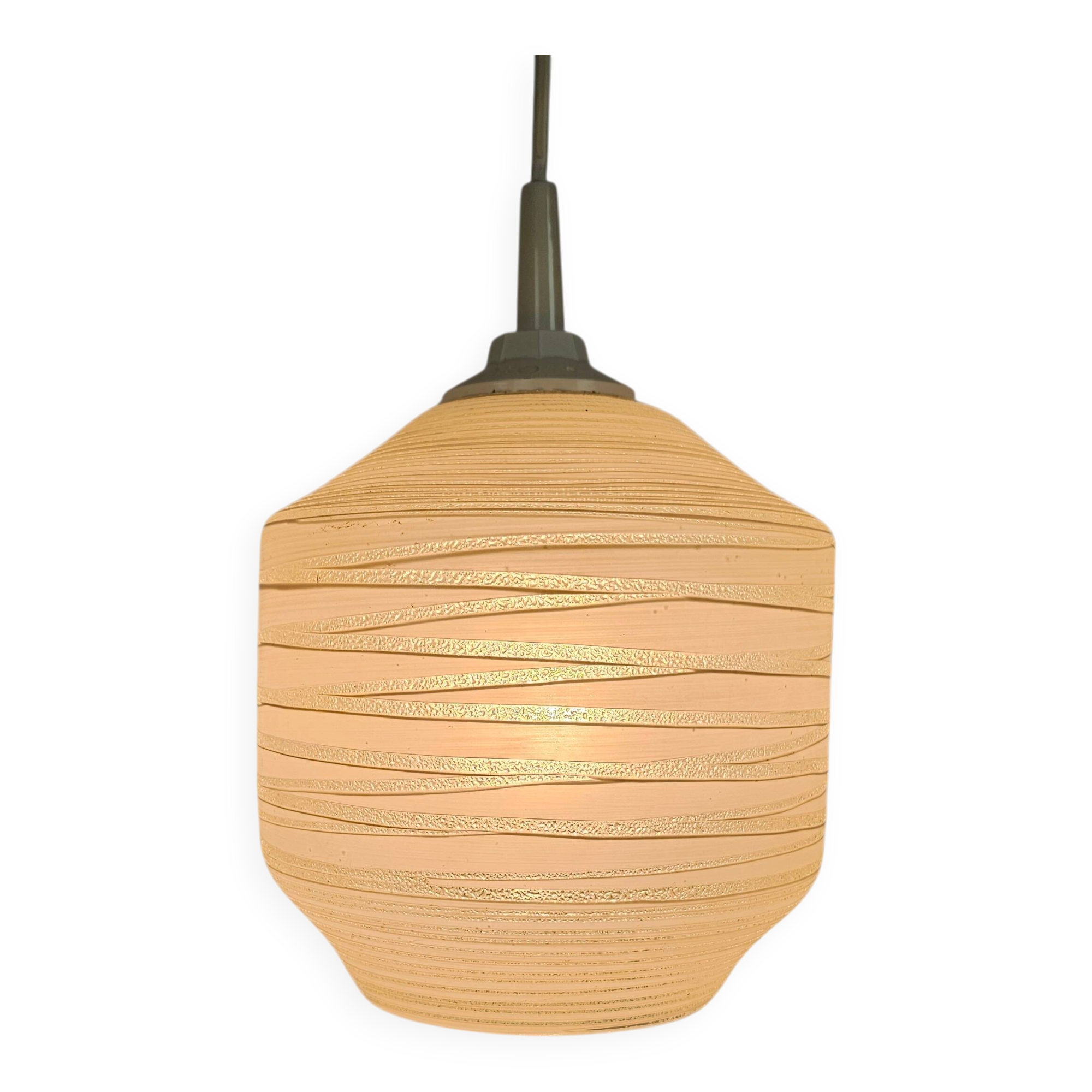 Mid-century | pendant lamp | Massive | Sling pattern | 60s |