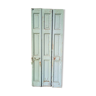 Lot shutters / doors / 3 elements solid wood patinated 1940 - 173cm